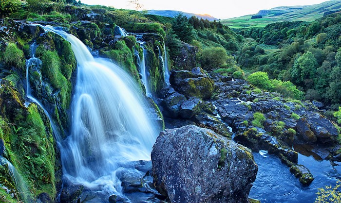 Loup of Fintry Waterfall in Scotland
