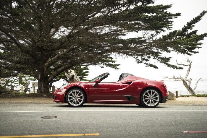 Red 2016 Alfa Romeo 4C Spider convertible