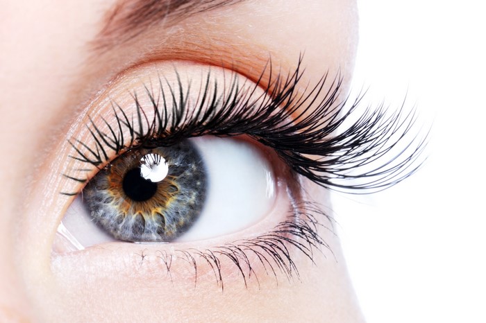 4K Closeup of a Human Eye with Eyelashes
