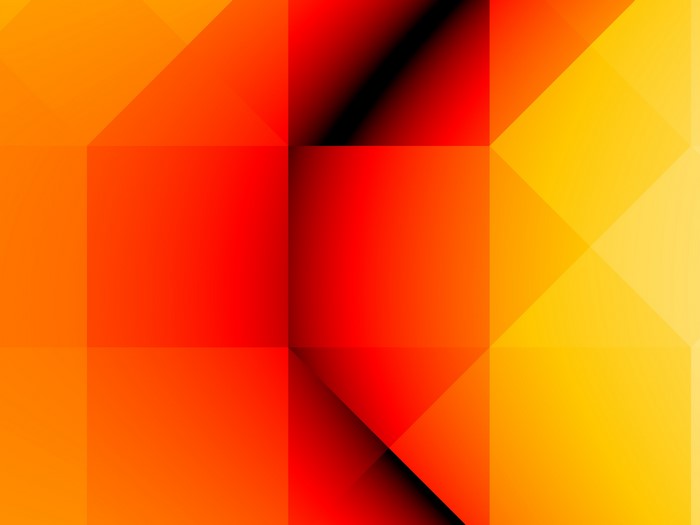 Abstract geometric pattern with orange and yellow gradient