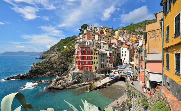 Riomaggiore, Italy: Colorful Houses on a Cliffside by the Sea