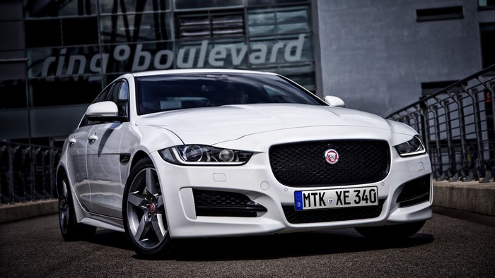White Jaguar XE R Sport Sedan