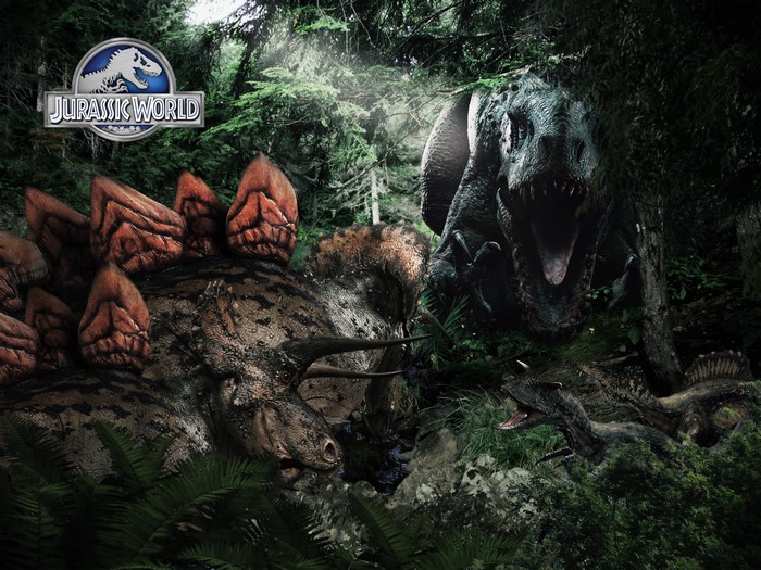 Jurassic World Dinosaurs in Forest