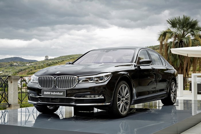 Black BMW 7-Series G12 Sedan Individual
