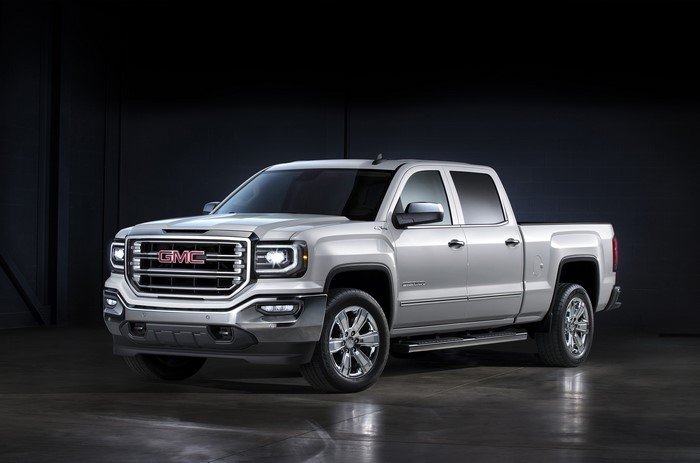 Silver 2015 GMC Sierra Crew Cab Truck