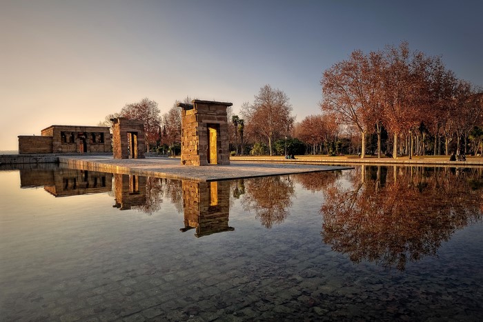 Temple of Debod in Madrid, Spain