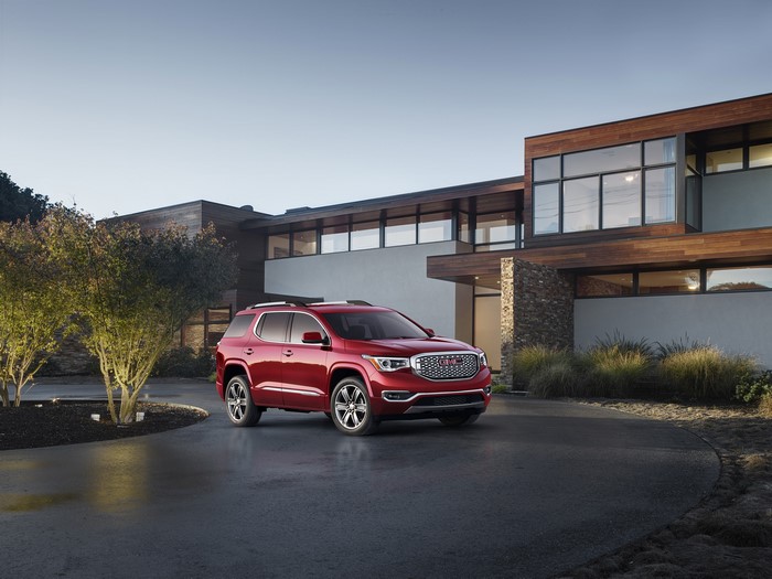 2016 GMC Acadia All Terrain in wine color