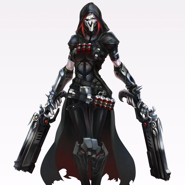 Reaper from Overwatch holding two pistols