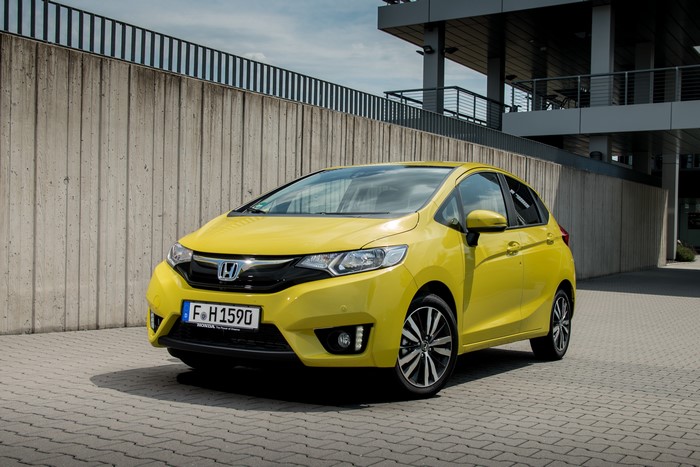 Yellow 2015 Honda Jazz
