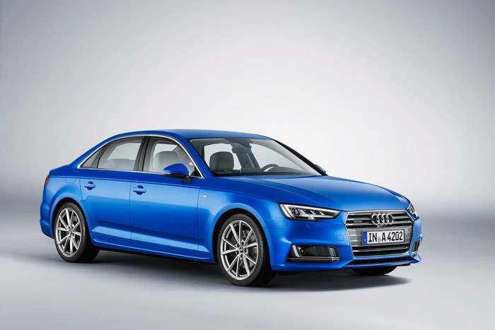 Blue Audi A4 Sedan