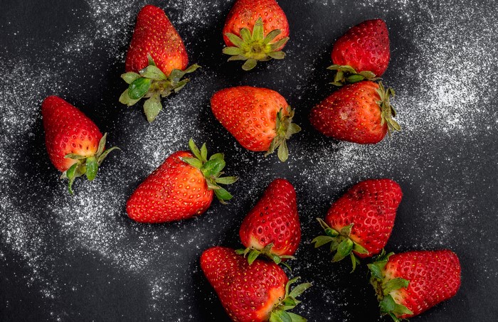 Strawberries with Powdered Sugar