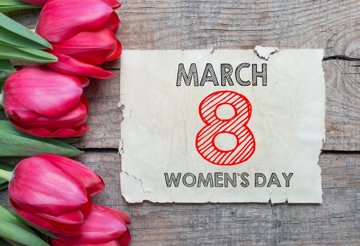 March 8 Women's Day Tulips