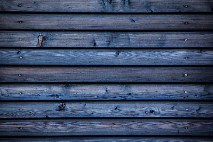 Dark blue weathered wood planks texture