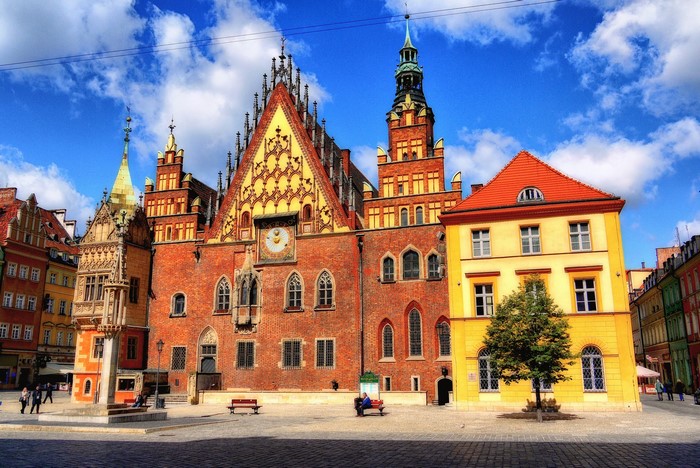 Old Town Hall in Wroclaw, Poland