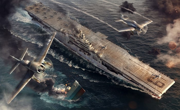 USS Essex Aircraft Carrier in World of Warships