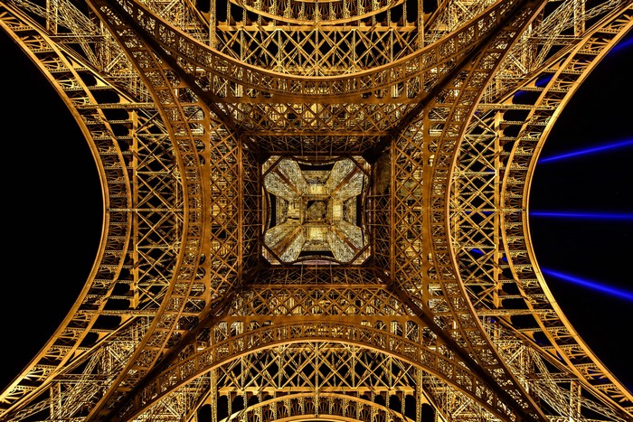 Eiffel Tower at night, Paris, France