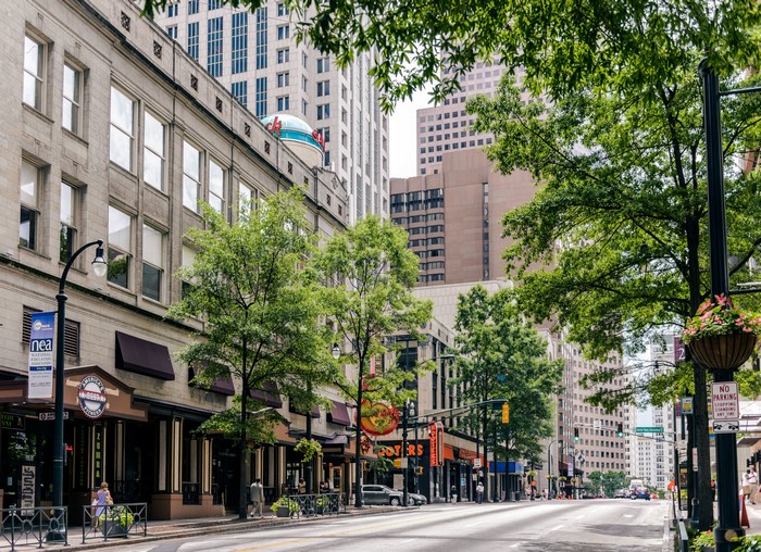 Street view in Atlanta, Georgia, USA