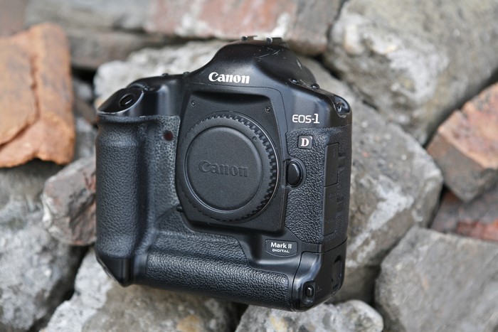 Canon EOS-1D Mark II Digital Camera on Stones