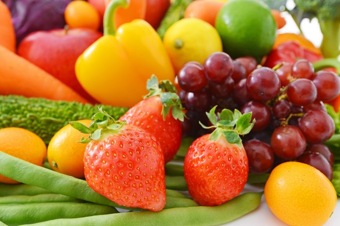 Assortment of Fresh Fruits and Vegetables