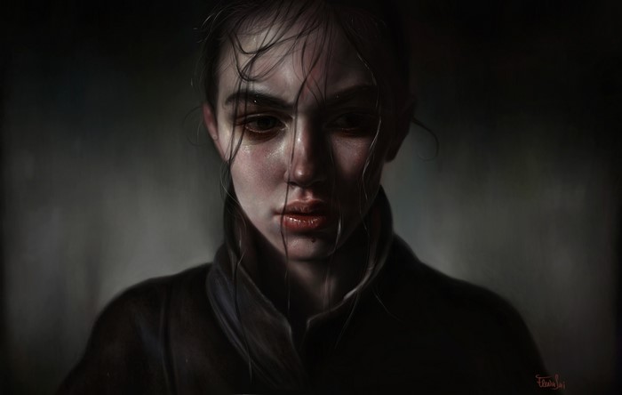 Painting Art of a Woman's Face