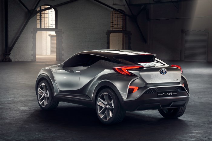 Toyota C-HR Concept car back view