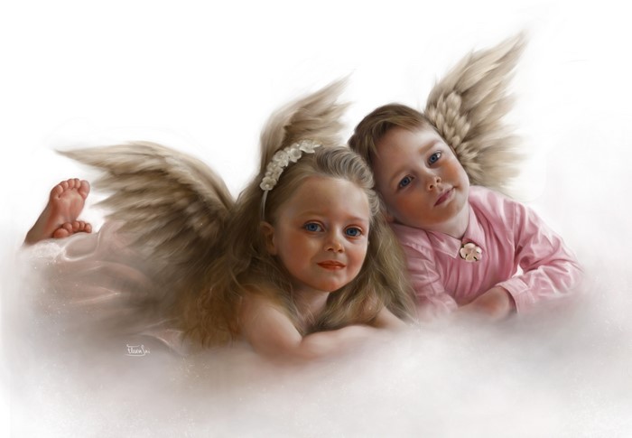 4K Angels with Wings