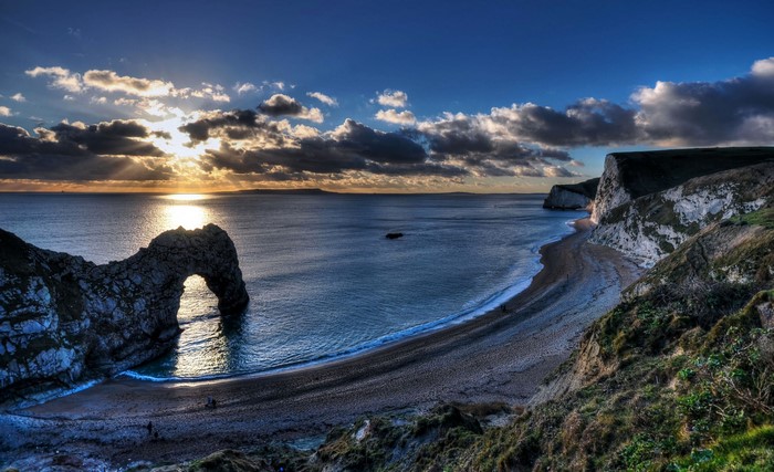 Durdle Door at Sunset, United Kingdom