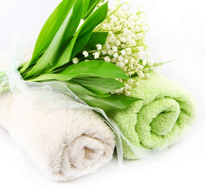 Towel with Lilies of the Valley
