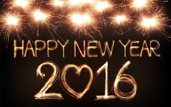 Happy New Year 2016 Sparklers
