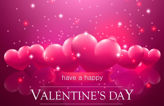 Happy Valentine's Day hearts background