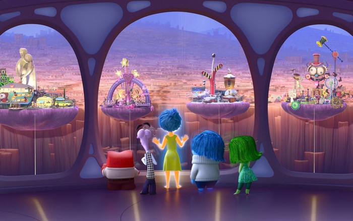 Joy, Sadness, Fear, Anger, and Disgust from Inside Out