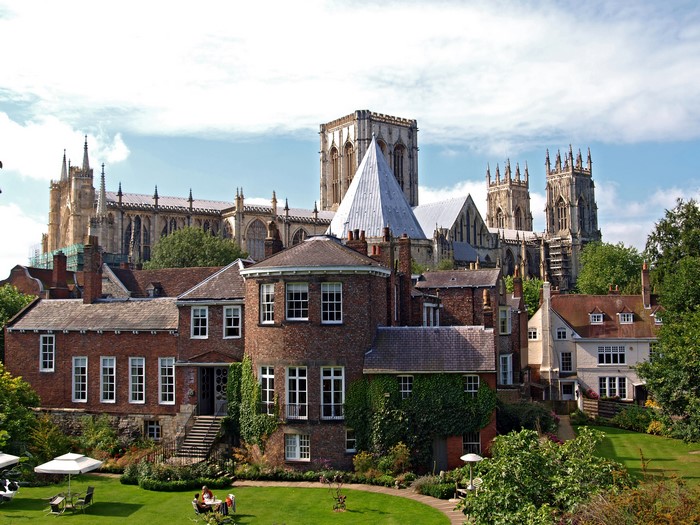York Minster and historic houses in England