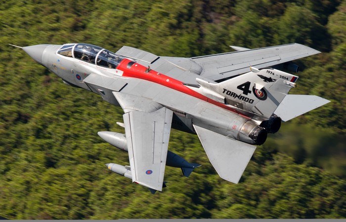 Panavia Tornado fighter jet in flight