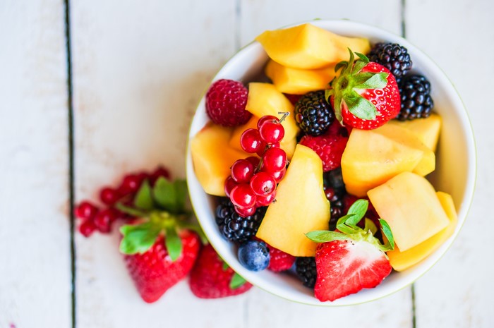 Fruit Salad with Berries and Melon