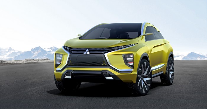 4K Yellow Mitsubishi eX Concept Car