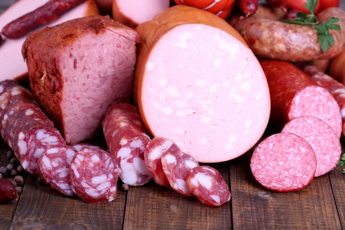 Assortment of Meat Products and Sausages