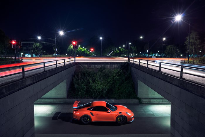 2015 Porsche 911 GT3 RS UK-spec (991) at night