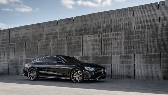 Black Mercedes-Benz CL63 AMG Coupe by Vossen