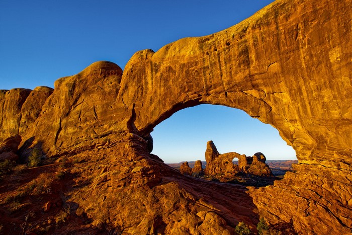 Natural Arch in Arches National Park, USA