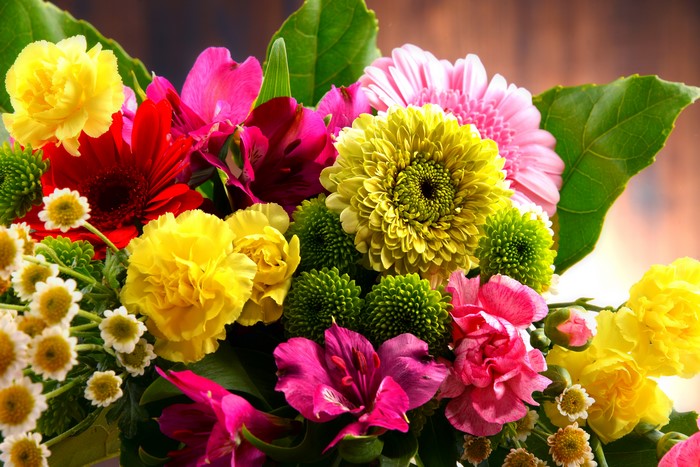 Vibrant 4K Bouquet of Mixed Flowers