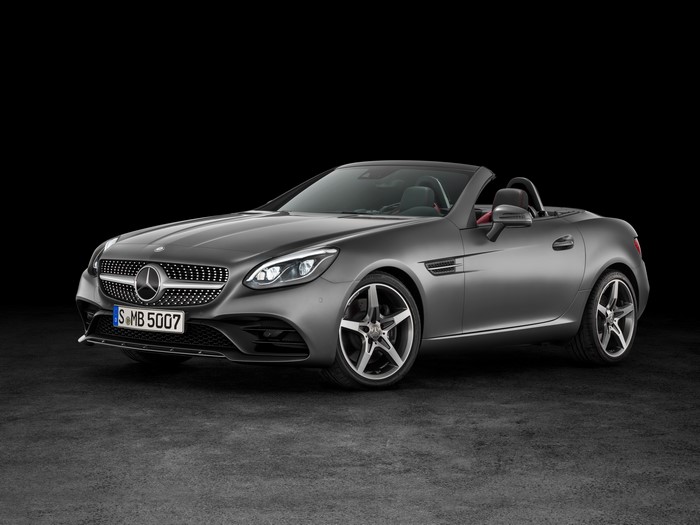 Grey Mercedes-Benz AMG SLC-Class R172 Cabriolet