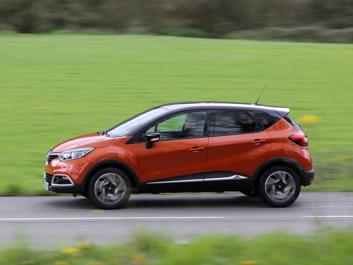Renault Captur driving on a road