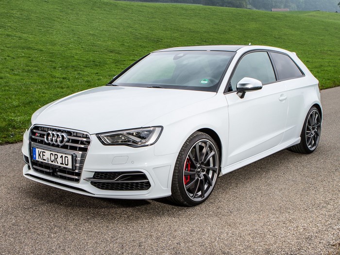 White ABT Audi S3 on a Road