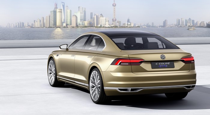 4K Volkswagen 2015 C Coupe GTE Back View