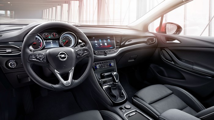 Opel Astra K Interior with Steering Wheel