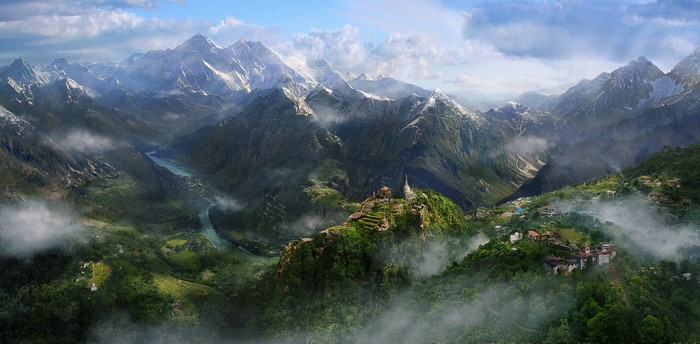 4K Far Cry 4 Mountain Scenery