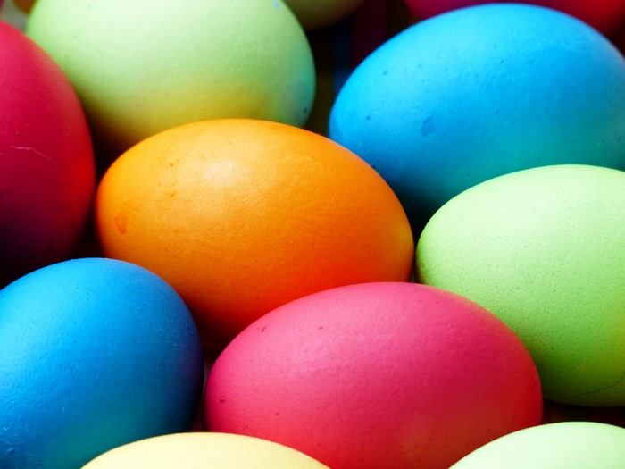 Easter Eggs Closeup