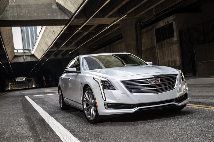 White Cadillac CT6 Sedan