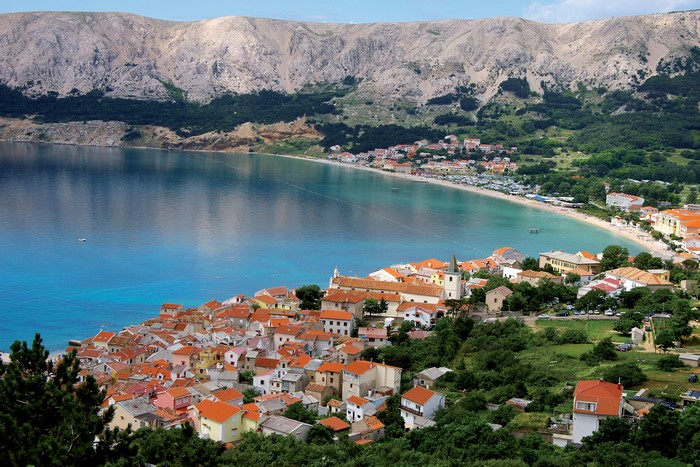 Baska Krk Island Croatia Houses Coastline