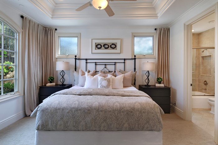 Bedroom Interior Design with Bed and Pillows